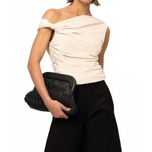 NEW NONCHALANT LABEL becks sleeveless top in creme